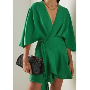 Worn once - Significant Other Moda Operandi Exclusive Linen Wrap Dress